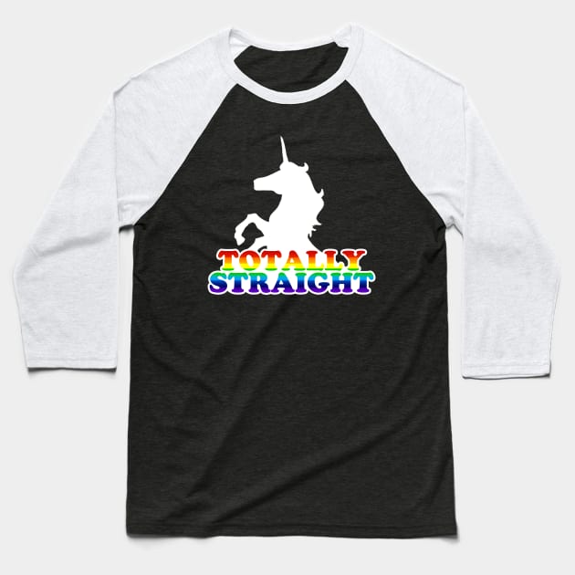 Totally Straight Baseball T-Shirt by klance